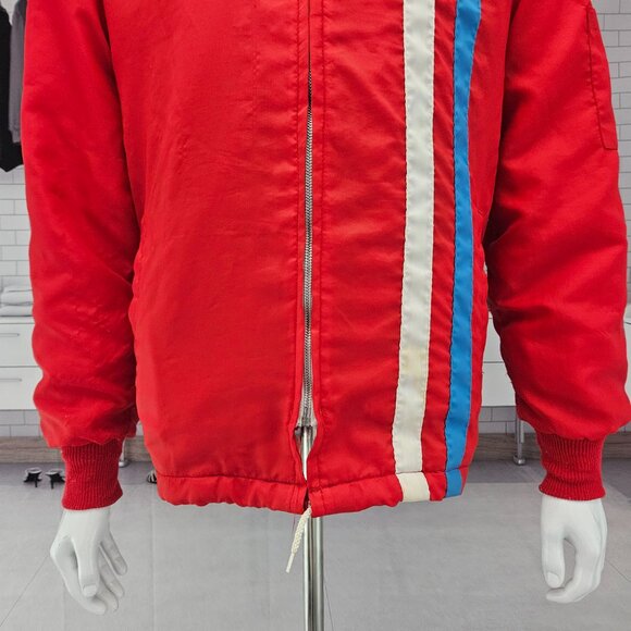 Ford Cobra Jacket Racing Mechanic Windbreaker COAT Red Size Medium - Picture 5 of 13